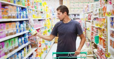 supermarket shopping aisle