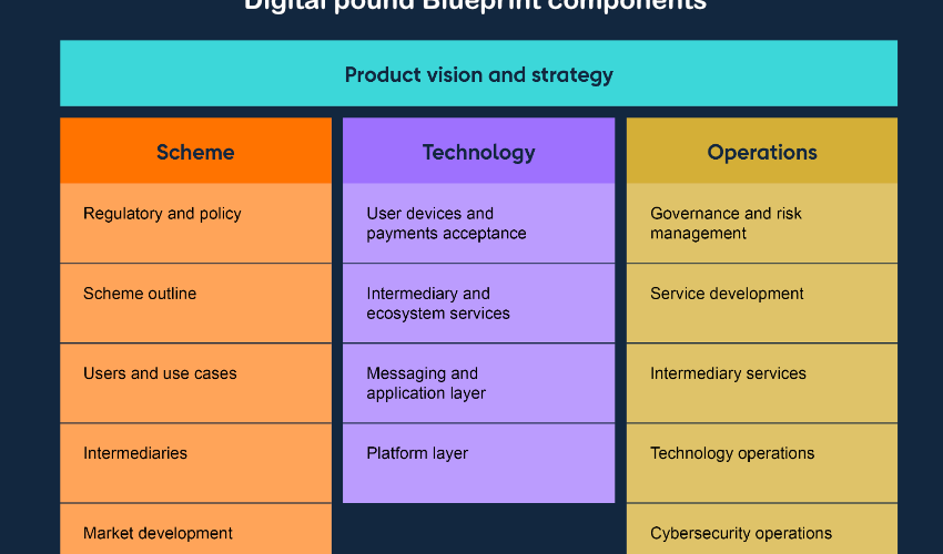 digital pound CBDC blueprint components